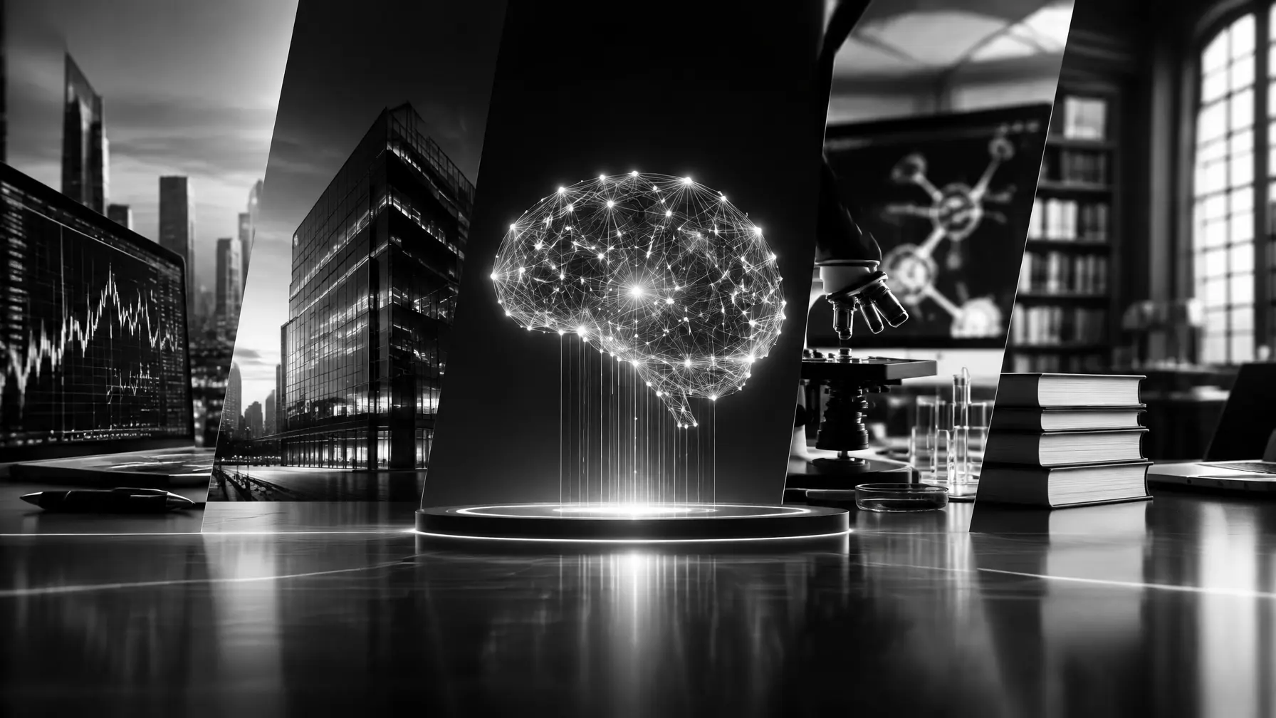 Abstract high-contrast visualization representing SYSTIC.Ai's intelligence engine